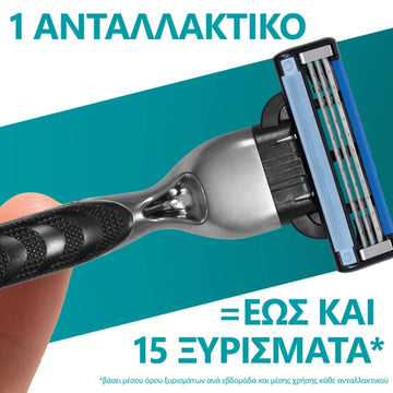 Ανταλλακτικές λεπίδες Gillette Mach3 για βαθύ και άνετο ξύρισμα